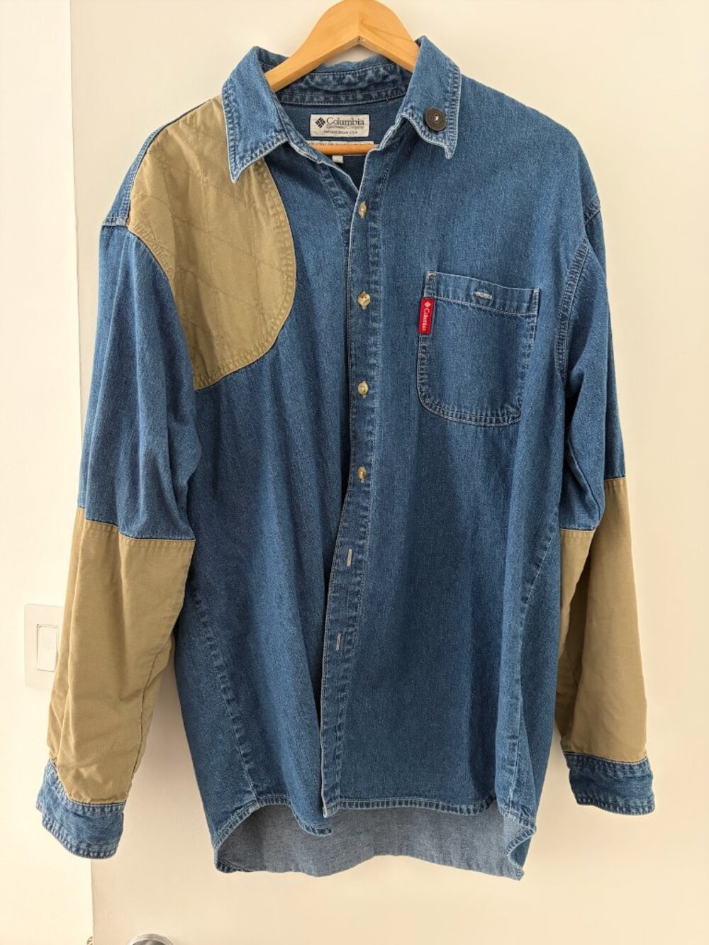 Columbia Sportwear denim long sleeve button